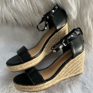 Esprit Espadrille studded, ankle strap sandals size 7.5